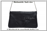 Real leather clutch