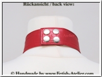 Neckband with rhinestone letters